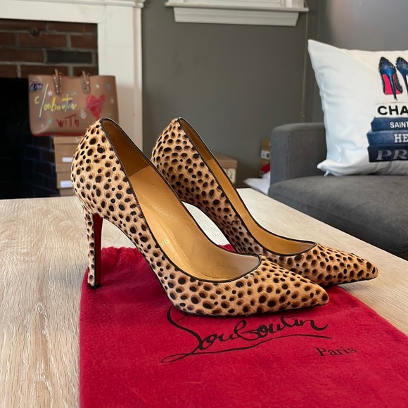 Christian Louboutin Shoes - Louboutin Pigalle 100MM Jungle Cheetah - 37.5